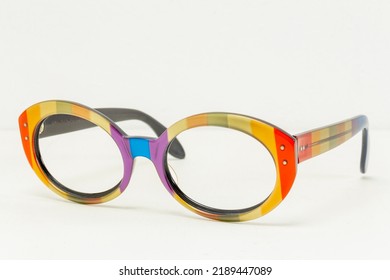 Fashion Vintage Eyeglasses Frame. Colorful Eyeglasses Frame