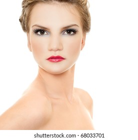 Beauty Young Woman Portrait Isolated On Stock Photo Edit Now 663241471 Beauty Young Woman Portrait Isolated On Stock Photo Edit Now 663241471