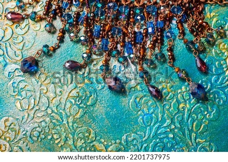 Similar – Aerial Summer View Of Clear Ocean Water Full Of Tourists