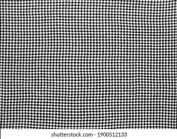 Fashionable Fabric With Pepita Pattern In Black And White, Textile Background Image