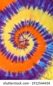 Fashionable Retro Abstract Psychedelic Tie Dye Swirl Design.