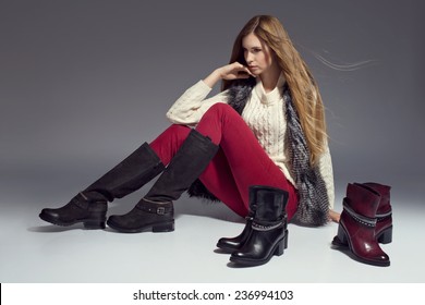 woman in boots