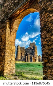 Fasil Ghebbi Or Gondar Castle, Ethiopia.