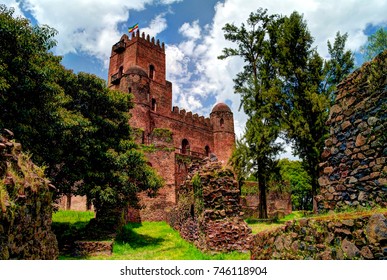 Fasilidas Palace In Fasil Ghebbi Site At Gonder