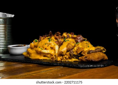 Fast Food, Black Background , Ideal Commercial Use