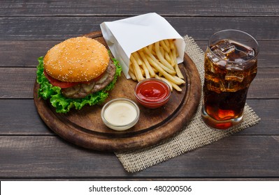 Hamburger Frites Cola High Res Stock Images Shutterstock