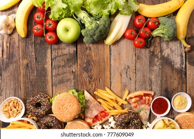 fast food or health food - Shutterstock ID 777609049