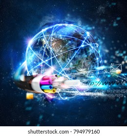 Fast Internet Worldwide Connection With The Optical Fiber