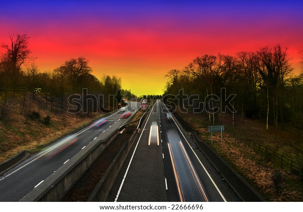 Fast Lane as the\
Sunsets