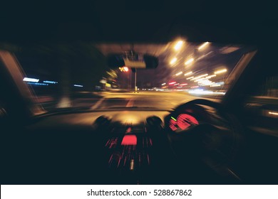 Fast meter dashboard console. Abstract blur zoom fast.