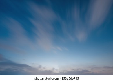 Fast Moving Clouds At Night