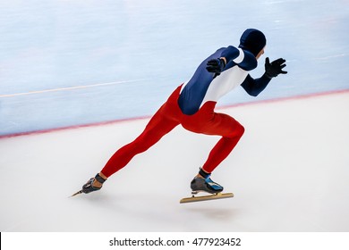 Fast Start Skater Men Competitions In Speed Skating