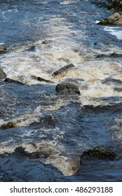 Fast Water At Loch Trool In Scotland