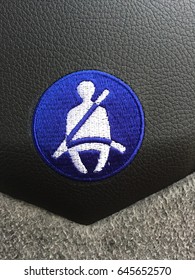 Fasten Seat Belt Symbol On Tour Bus