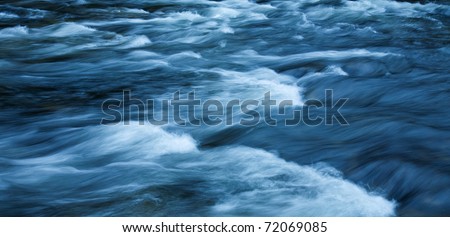 fast-flowing water background, long exposure