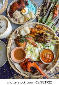 The Fasting Month Of Ramadan,the Best Time To Visit Malaysia,especially The Food Bazaar  Market / Ramadan Bazaar Food Platter / Enjoying Bazaar Food At The Comfy Of Home With Various Food And Dessert