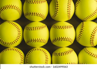 Fastpitch Softball Balls Close Ups