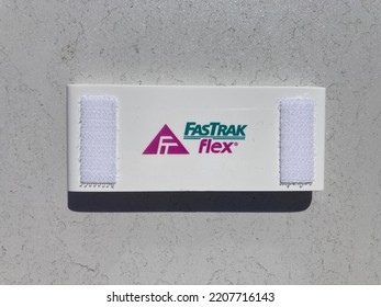 FasTrak Flex Toll Tag Transponder. FasTrak Is The Electronic Toll Collection ETC System - California, USA - 2022