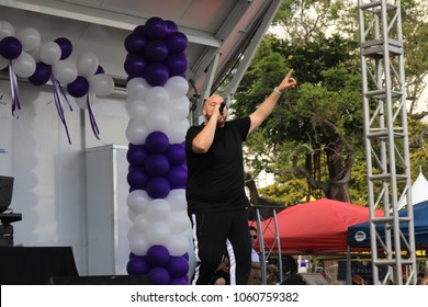 Fat Joe Performing In The Best Buddies Annual Walk In Miami, Florida, USA On March 17, 2018