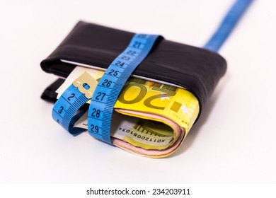 Fat Wallet With A Measuring Tape