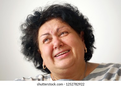 Fat woman smile and happy face - Shutterstock ID 1252782922