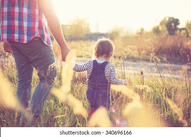 Father And Baby Spending Time Together