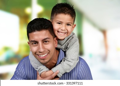 Father And Child Who Are Playing With Each Other