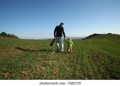 Father Daughter And Guitar