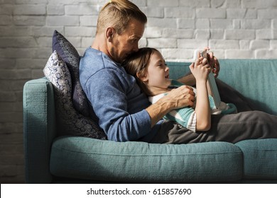 Father Daughter Spend Time Holiday Togetherness - Powered by Shutterstock