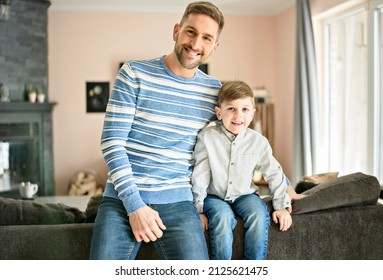 A Father Or Godfather Having Fun On The Living Room At Home