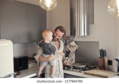 Father and his baby enjoying time together. - Powered by Shutterstock