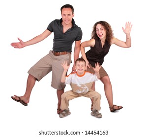 Father, Mother And Son Dance