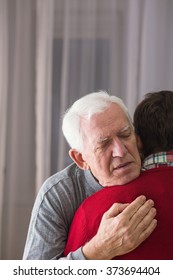 Father Saying Last Good Bye To Son