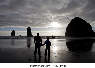 Father And Son Have Special Moment