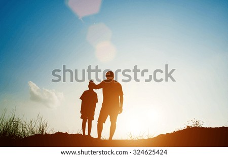 Similar – Image, Stock Photo Silhouette of a young attractive woman