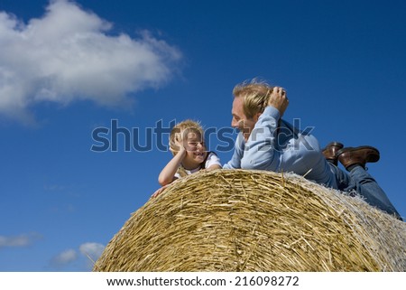 Similar – Foto Bild Zwei Ballen Heu