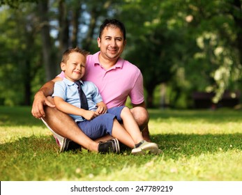 Father Son Portrait Outdoors Stock Photo 247789219 | Shutterstock