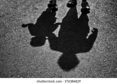 father and son shadow, bentong, pahang