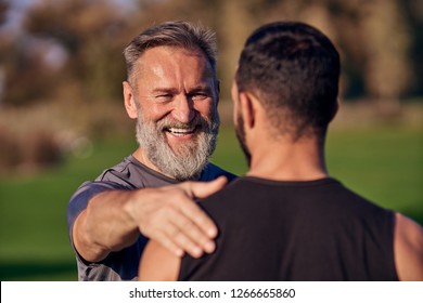 The father and son standing together - Powered by Shutterstock