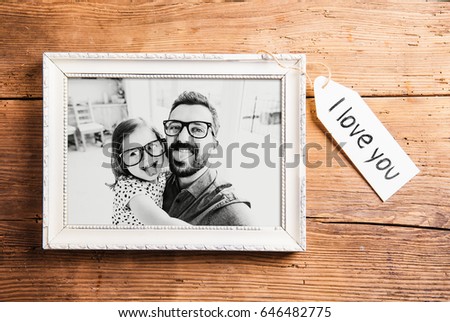 Similar – Image, Stock Photo Frame of small white flowers on turquoise blue