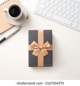 Father's day gift idea background design concept with gift boxdesign concept on office table. - Powered by Shutterstock