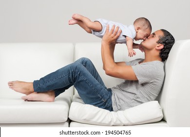 Father's Day Series: Father And Little Baby Boy