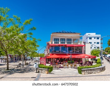 FATIMA, PORTUGAL - JUNE 7, 2016: Street View Of Fatima In Portugal.. Fatima Is Famous For The Marian Apparition.