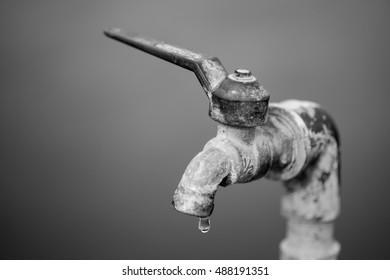 faucet in closeup