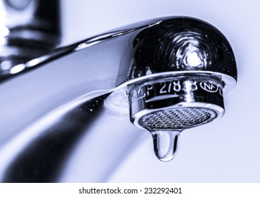 Faucet With Dripping Water