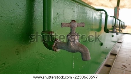 A 'faucet' that has been left unused for a long time.