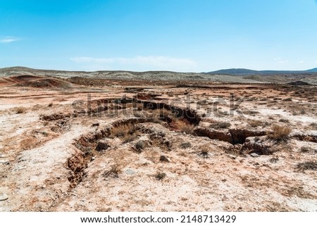Faults of the earth crust, consequence of the earthquake