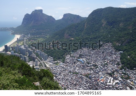 Favela in Rio de Janeiro. Rocinha
