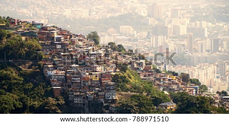 Favelas Of Rio de Janeiro Brazil