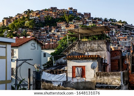 Favella in Rio de Janeiro, Brazil.